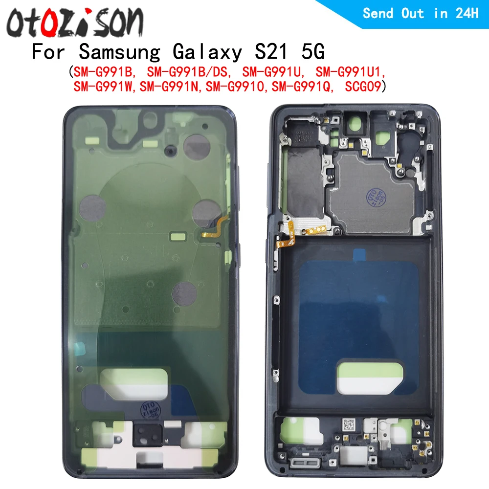 

Housing Middle Frame LCD Bezel Plate Panel Chassis For Samsung Galaxy S21 5G SM-G991B, SM-G991U, SM-G991W Phone Middle Frame