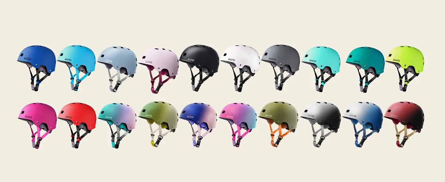 OutdoorMaster Skateboard-Fahrradhelm mit zwei herausnehmbaren Innenfutter, Belüftung, Multi-Sport-Scooter-Skatehelm, verstellbar für Erwachsene – Detail 6