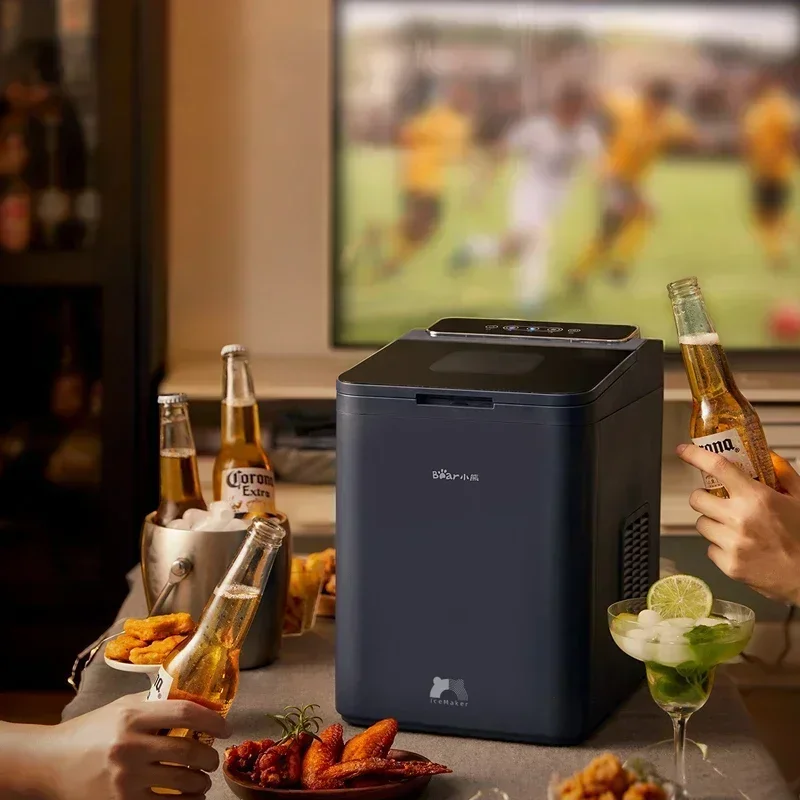 Excellent Top Quality 12KG/24H Electric Ice Machine Maker Bullet Cylindrical Cube Making Countertop For Home Commercial Small Mi