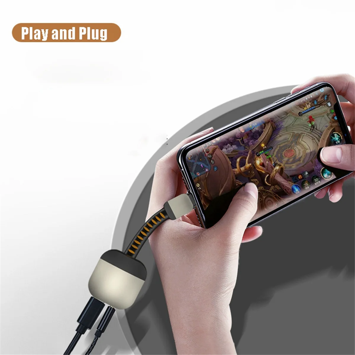 AU49_Type C to 3.5mm Jack Headphone Adapter Type C Splitter