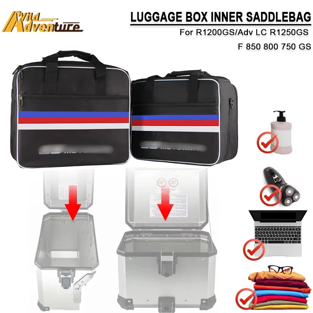 

Motorcycle Decorative Toolbox Tool Box Inner Bag For R1200GS/Adv LC R1250GS ADV F 850 800 750 GS Saddle Panniers Bag Accessory