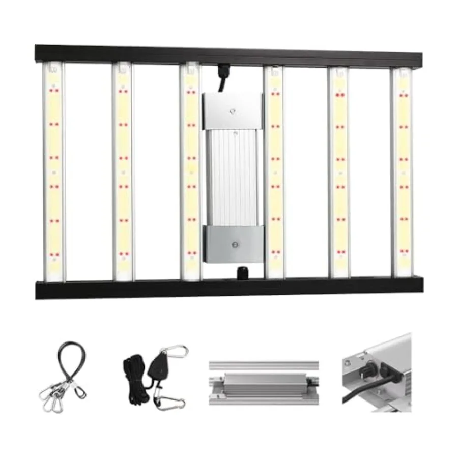 

CG1500 LED Growing Lights for Indoor Plants 4x2ft Coverage with High Yield Diodes Sunlike Full Spectrum Dimmable Plant Lamps fo