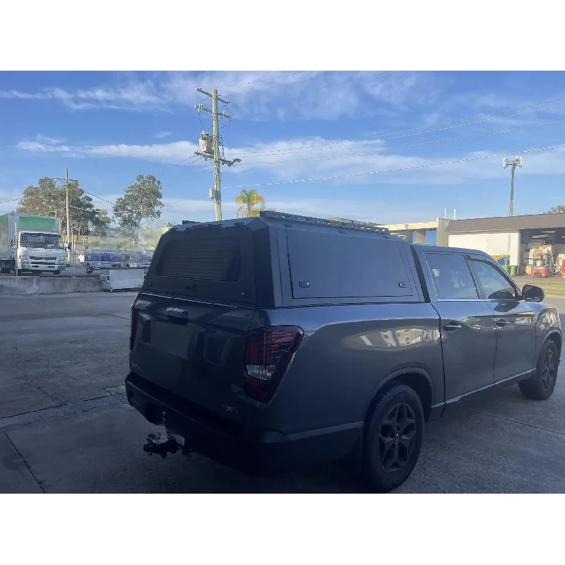 Hot selling 2004-2016 Steel Aluminum Glass Hardtop Canopy Camper Shell-Black Luxury Pickup Truck Protection Peec