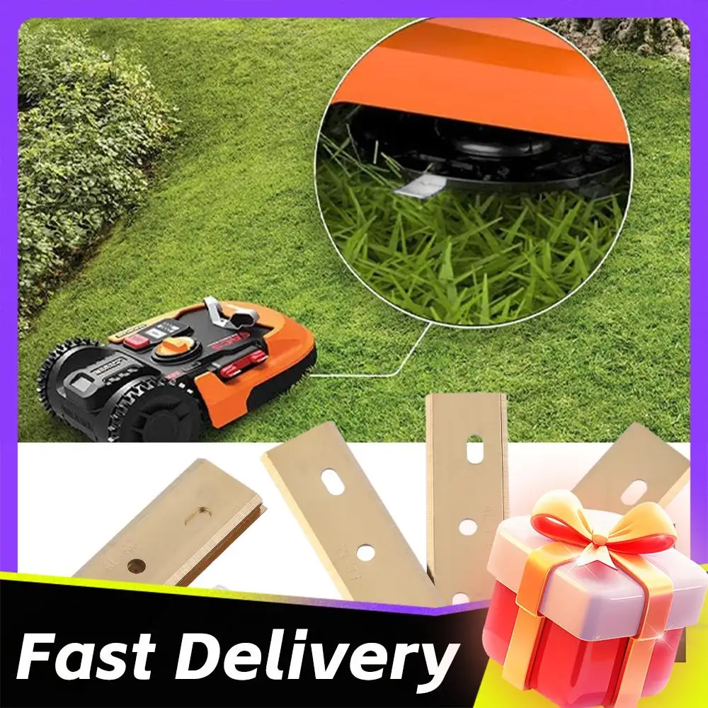 

6Pcs Robotic Lawn Mower Cutting Blade with Screws Accessories Replacement Robotic Mower Blades for ALKO Robolinho Lawn Mowers