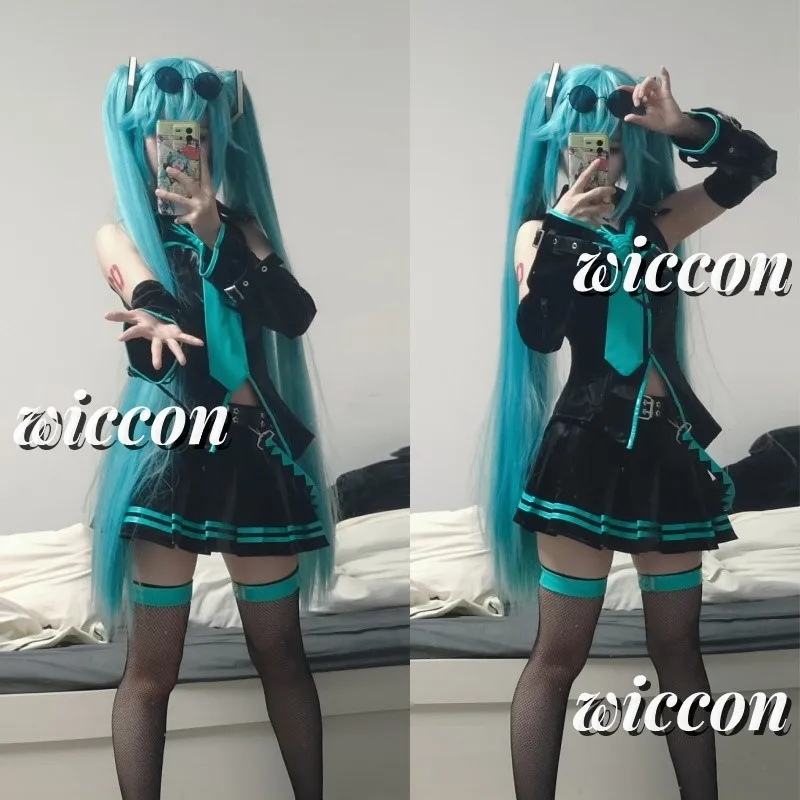 

Аниме Майк 16-я Формула Косплей Костюм Черная Униформа Комплект Платье Очки Рождественский Парик Для Женщин Девочек