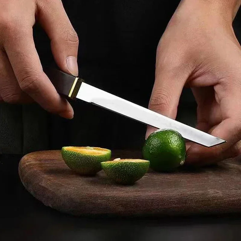 Barbecue Knives Cooking Meat Cleaver Vegetable Fruit Steak Boning Knife Plastic Handle Kitchen Knives Chef Slicing Utility Knife