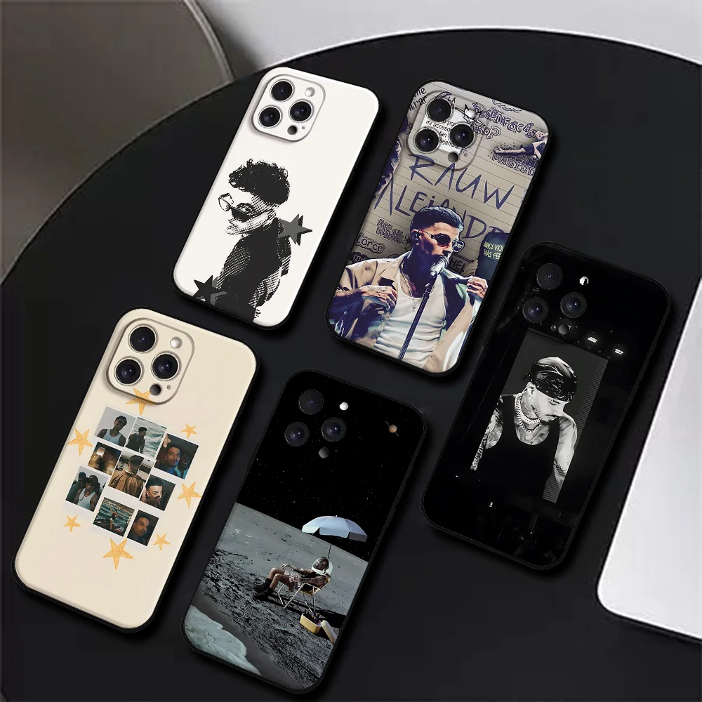Funda de teléfono Singer r-row Alejandro para Iphone 16 15 11 13 14 Pro Max 7 8 Plus X Xr Xs Max 12mini funda negra