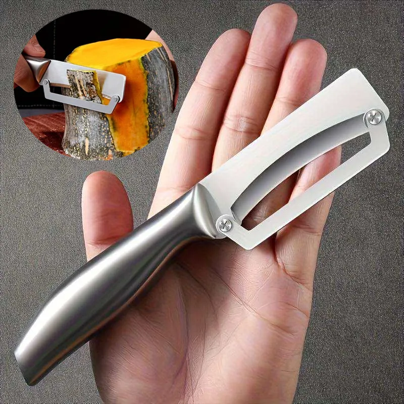 1PC Stainless Steel Flat Edge Peeler Potato Peeler Slicer Knife Watermelon/Melon Grater Kitchen Multi-Purpose Tool​