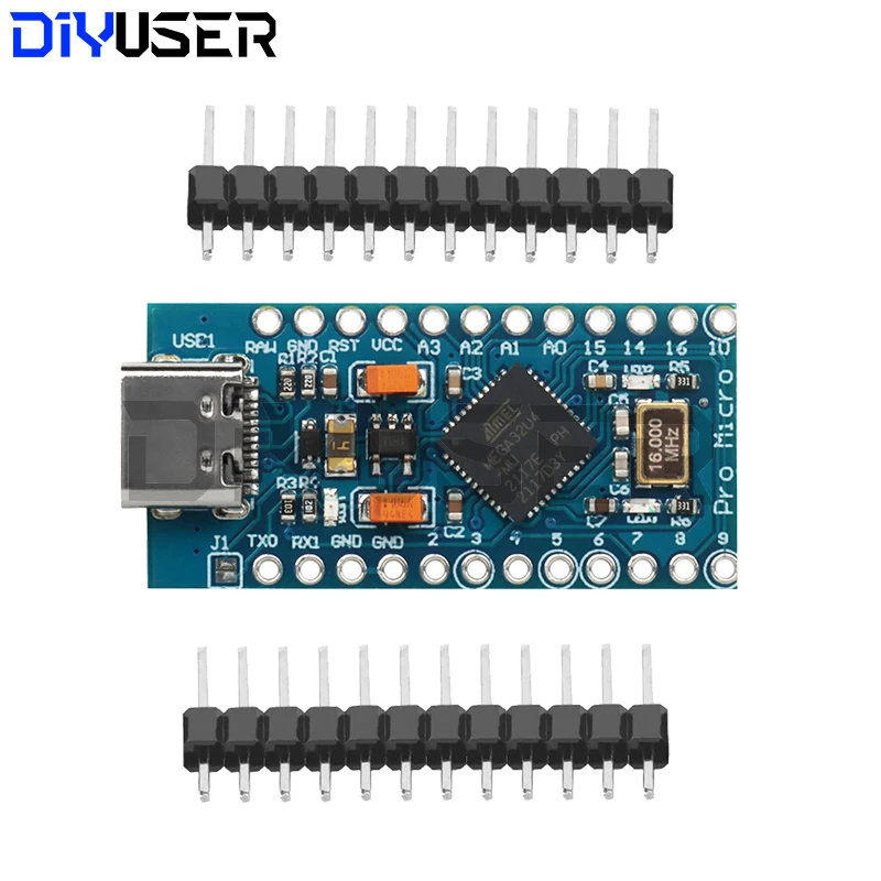 MICRO/MINI/TYPE-C USB ATMEGA32U4 Module 5V 16MHz Board For Arduino ATMEGA32U4-AU/MU Controller Pro-Micro Replace Pro Mini