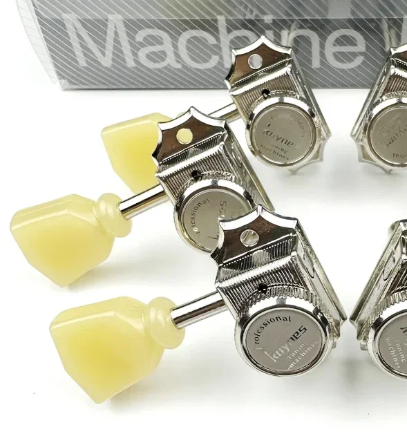 

Hot Sale--"Vintage 3R3L Deluxe Locking Guitar Tuners - Nickel Machine Heads For Electric Guitar - Premium Tuning Pegs Set"