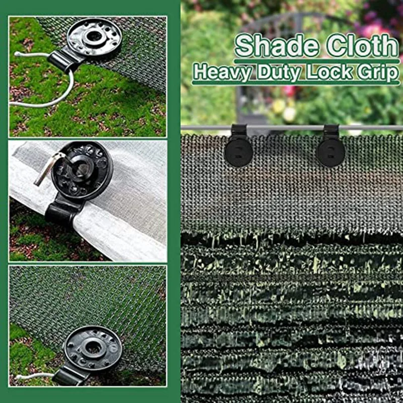 Heavy Duty Lock Grip para Shade Cloth, Tarp Clips, 55 pcs
