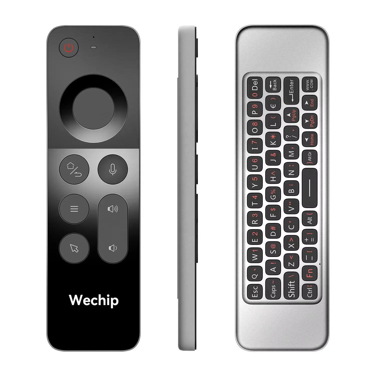 W3 2.4G ماوس هوائي لاسلكي للتحكم عن بعد لوحة مفاتيح صغيرة لـ Andro TV BOX Windows Mac OS Linux Gyroscope Voice
