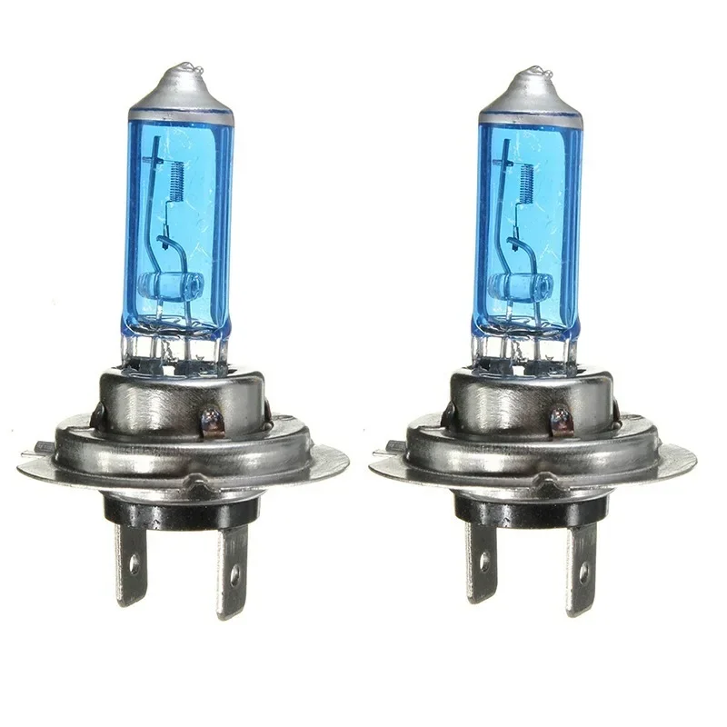 

2PCS H4 H7 H1 H3 H11 100W 5000K Halogen Car Headlight Bulb White 12V xenon Blue Glass Lamp HB3 9005 9006 HB4 Headlight Bulbs