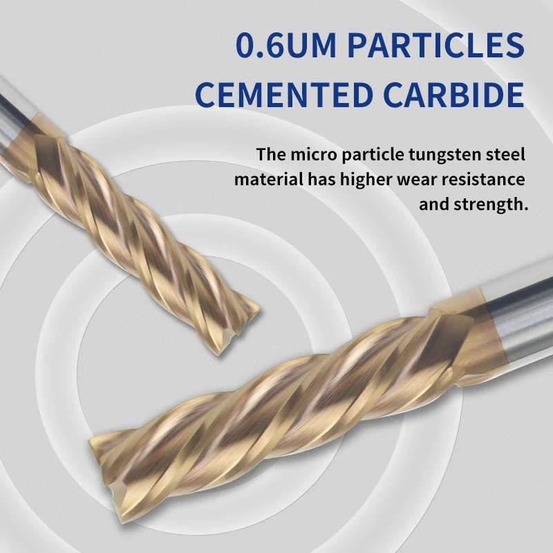 Imagem -05 - Tungstênio Aço Fresa Carbide End Mills Cnc Tools Flauta Hrc60 mm mm mm mm 10 mm 12 mm 16 mm 20 mm