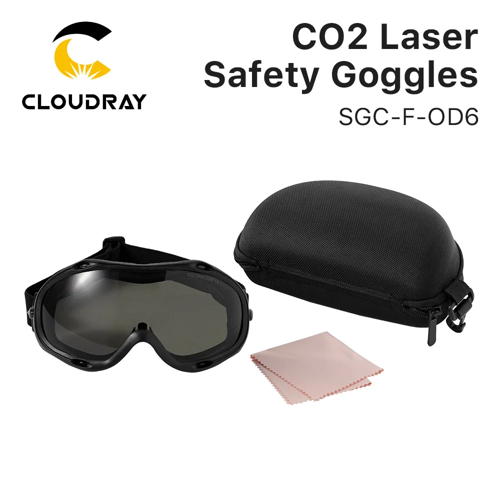 Cloudray-gafas de seguridad láser OD6 + 10.6um Co2, estilo F 10600nm, protección para máquina Co2