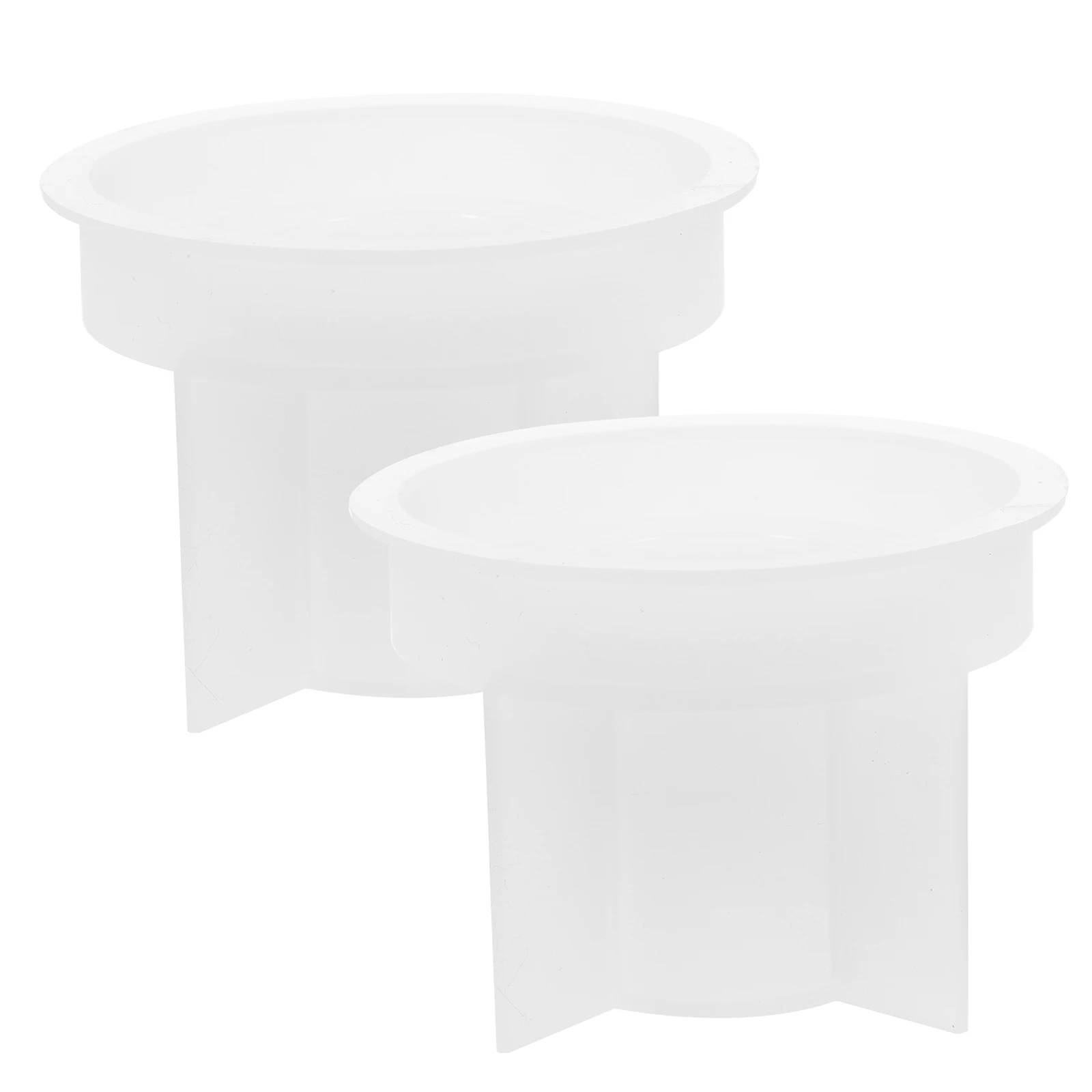 

2Pcs Round Diy Silicone Candlestick Molds Flexible Candle Holder Molds Creative Art Epoxy Jewelry Components