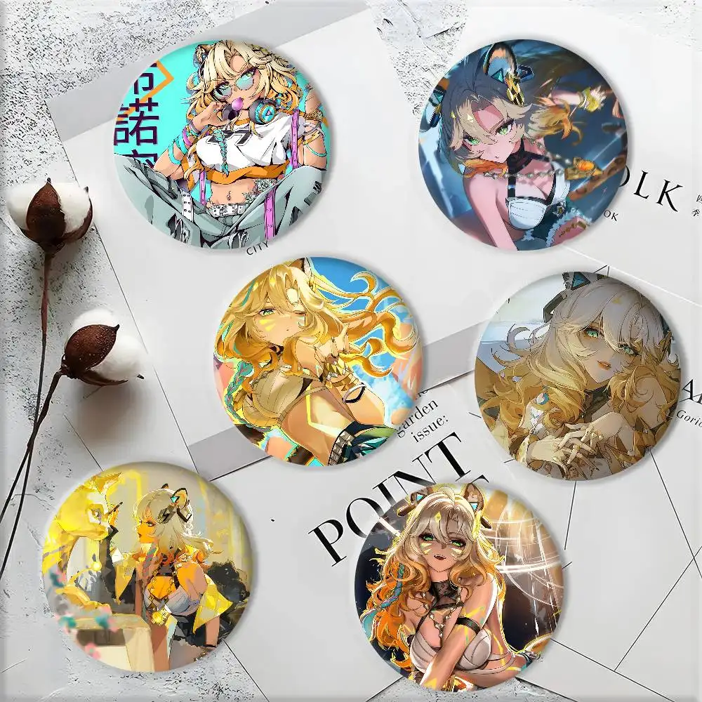 Game Genshin Impact Xilonen Badge Tinplate DIY Backpack Clothing Accessories Jewelry Pins