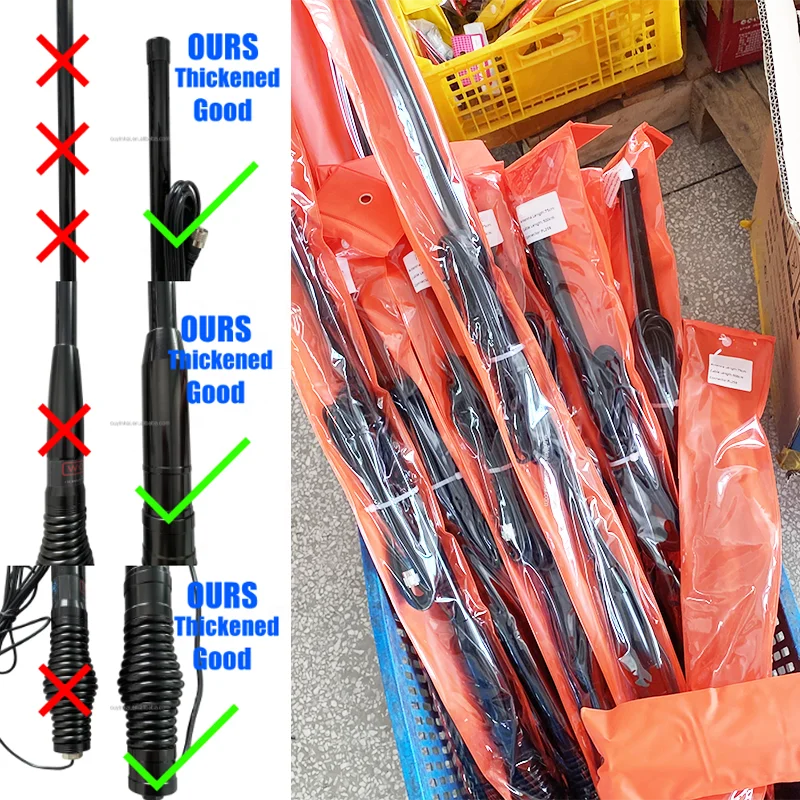KN-KD3000 Antenna for 4WD Modification, Durable Fiberglass VHF/UHF Dual-Band Aerial, Suitable for Australian Off-Road Vehicles
