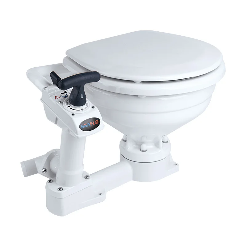 

SEAFLO Manually Boat Toilet Car Price Flush Toilet 12v Marine Toilets