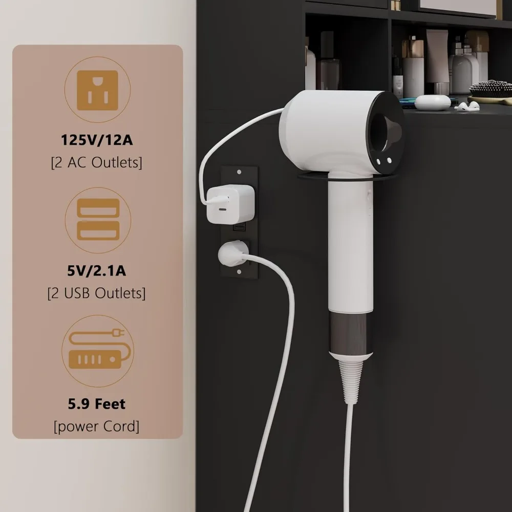 Роскошный черный туалетный столик для макияжа с зеркалом с подсветкой, стеклянной столешницей, хранилищем, розетками, ящиками и шкафами