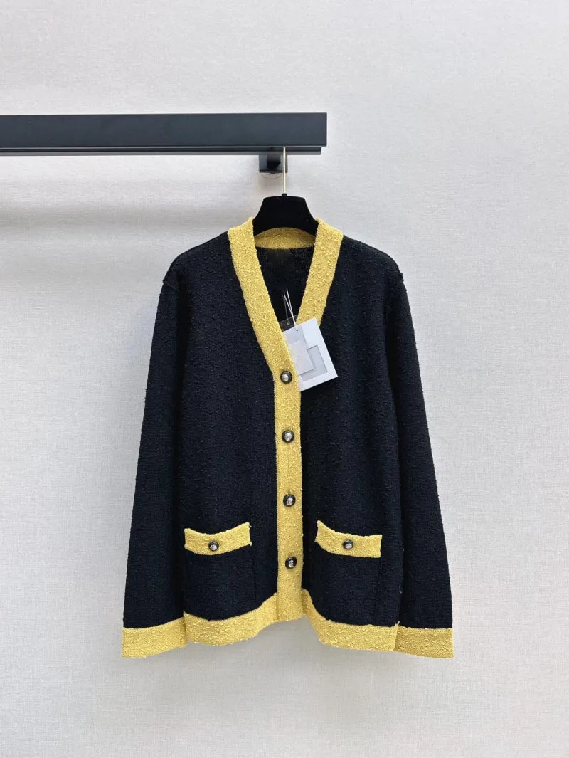 2024 New Autumn Winter Stripes Patchwork Jacquard Hairball Loose Knitted Cardigans Women Casual Vintage Slim Belt Sweater