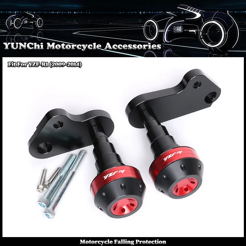 Fit For YAMAHA YZFR1 YZF-R1 YZF R1 2009-2014 2013 Motorcycle Falling Protection Frame Slider Fairing Guard Crash Pad Protector