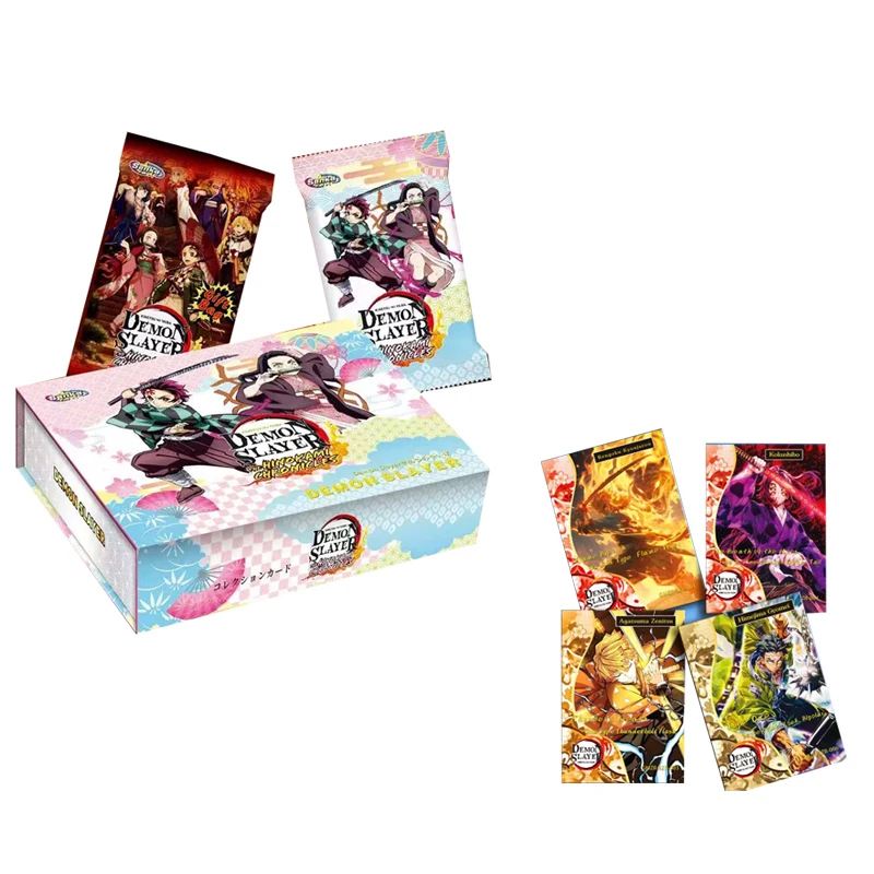 

Demon Slayer Cards English Version Booster Box Original Board Games Playing Cards Rare Unusual Exquisite Design Various Styles