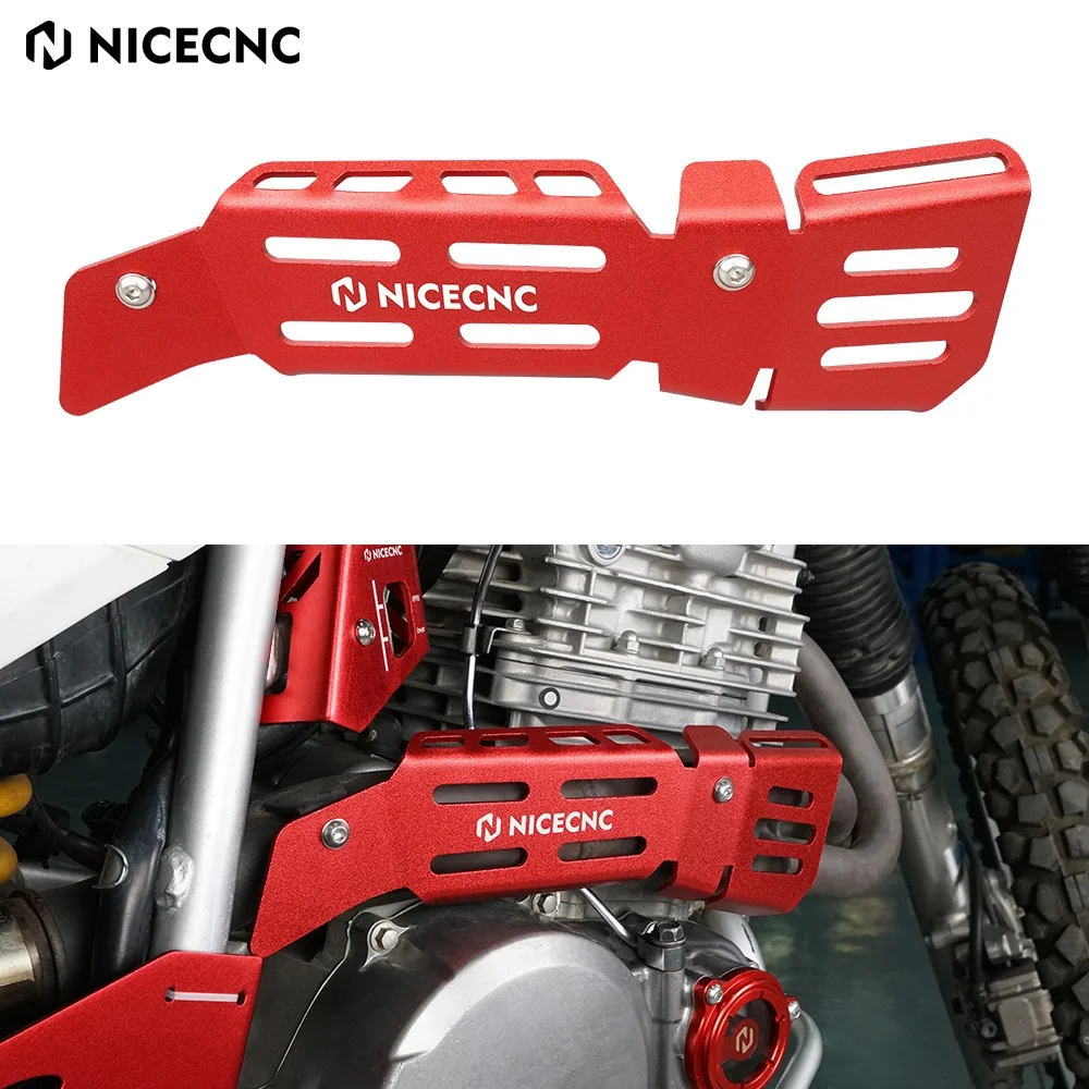 

NICECNC Motorcycle Aluminum Exhaust Pipe Heat Shield Cover Guard Protector For Honda XR650L XR 650L 1993-2024 2023 2022 2021 New