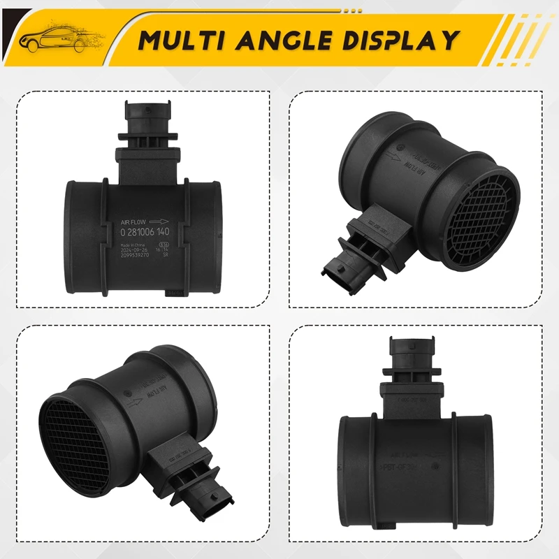 0281006140 Car Mass Air Flow Meter Sensor For Great Wall Haval JMC Jiangling Kaiyun Isuzu 0281006280 0281002914