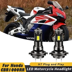 1/2pcs 35W H7 6500K Bright White Motorcycle A5 LED Bulbs Headlight For Honda CBR1000RR 2004 2005 2006 2007 2008-2019 motorcycle