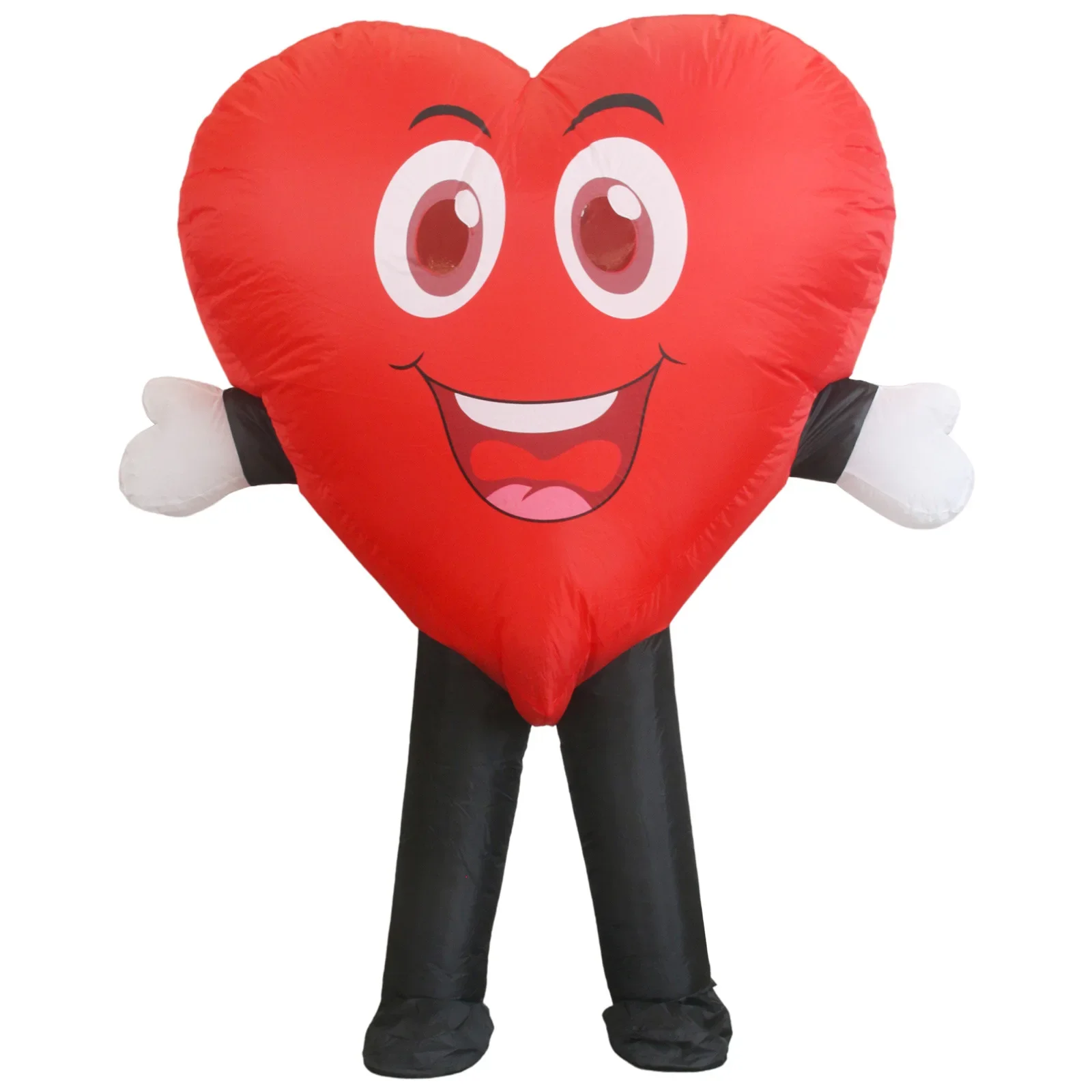 Fornitura per feste di Halloween Happy Red Love Heart puntelli sorridenti Costume d'amore gonfiabile atmosfera Stage Performance Prop Gifts