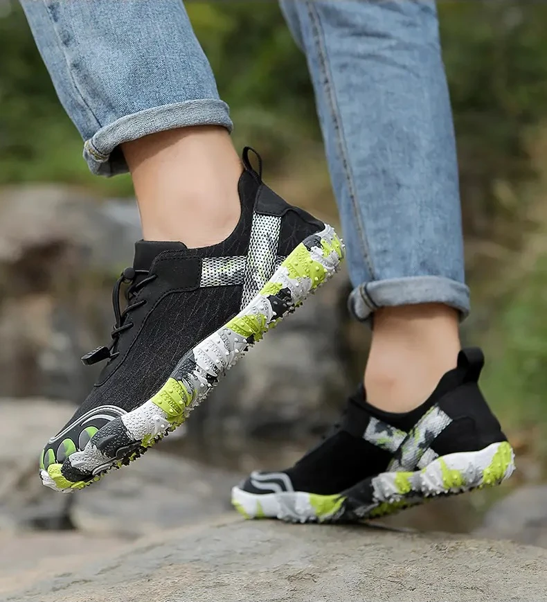 2026 New five-fingered wading shoes, swimming shoes, multi-functional yoga shoes 36-46 Couple's canyoning shoes