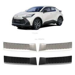 For Toyota CHR C-HR 2024 2025 Stainless Steel Inner Rear Bumper Protector Door Sill Trunk Tread Plate Trim Car Accessories