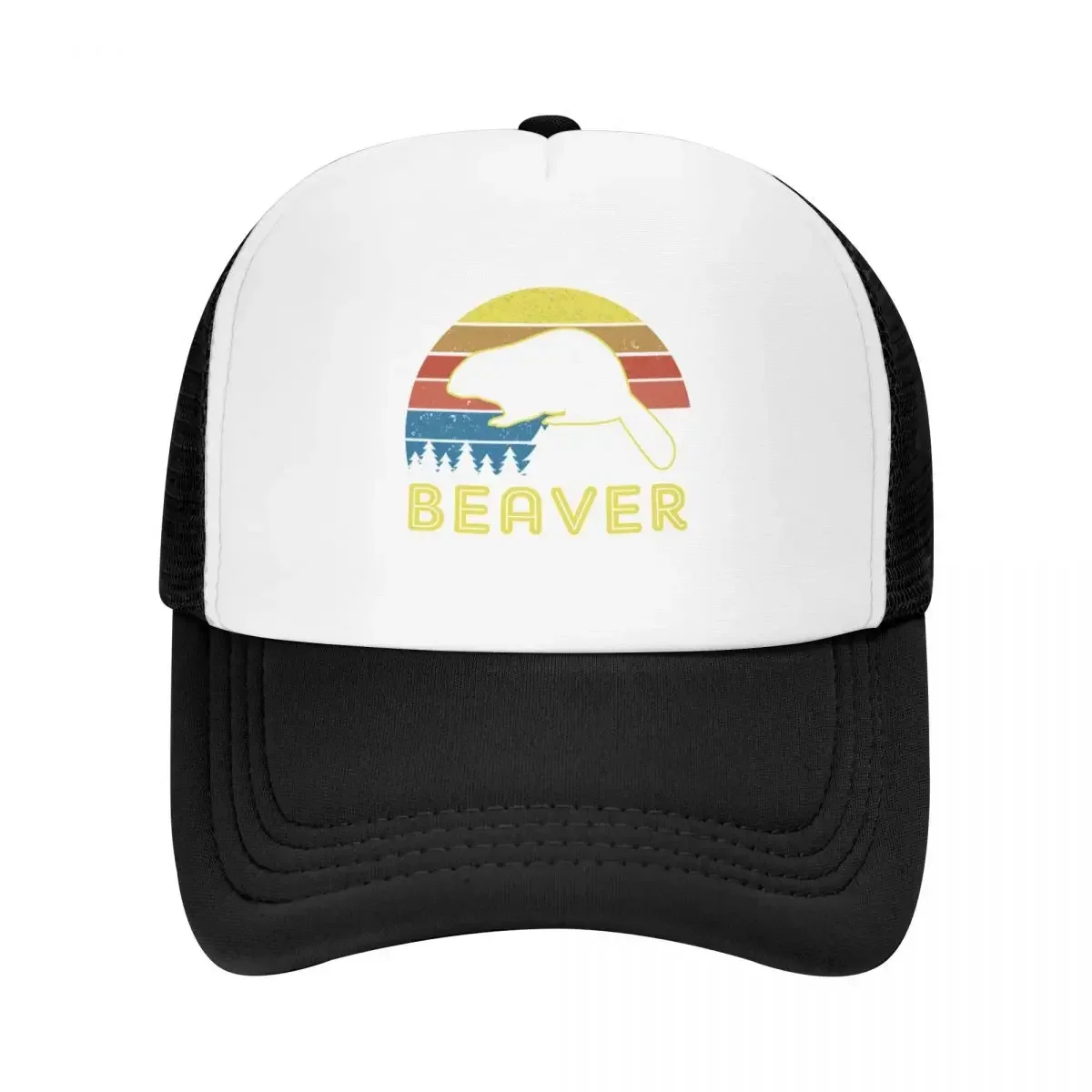 Beaver Vintage Retro Sunset Style Baseball Cap Thermal Visor Sunhat New In The Hat Vintage Golf Men Women's