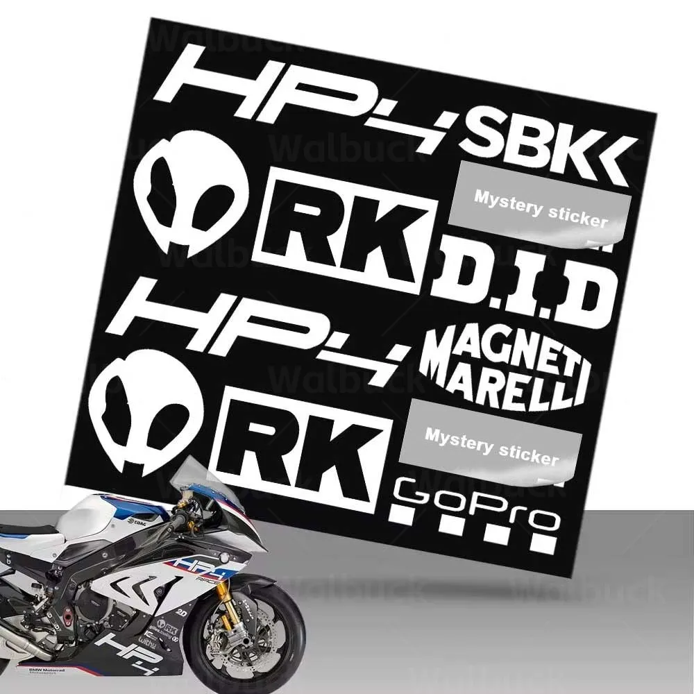 For HP4 S1000 RR s1000rr 2015 2016 2017 2018 Motorcycle Tank Sticker Racing Side Stripe Floor Faring Decal Waterproof