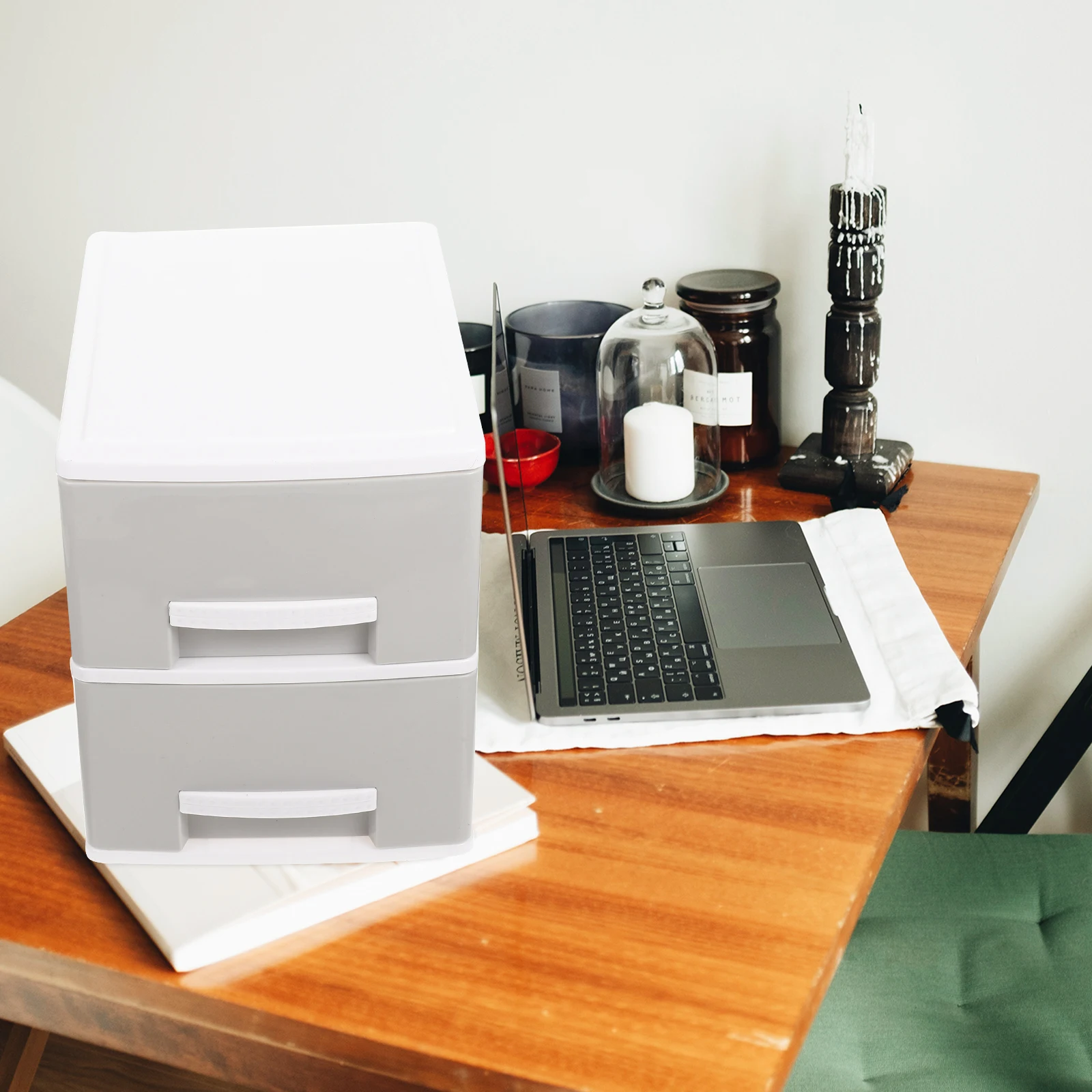 Drawer Type Box Desktop Organizer Multi-Layer Container Jewelry Storage Case Home Office Storage Dust-Proof