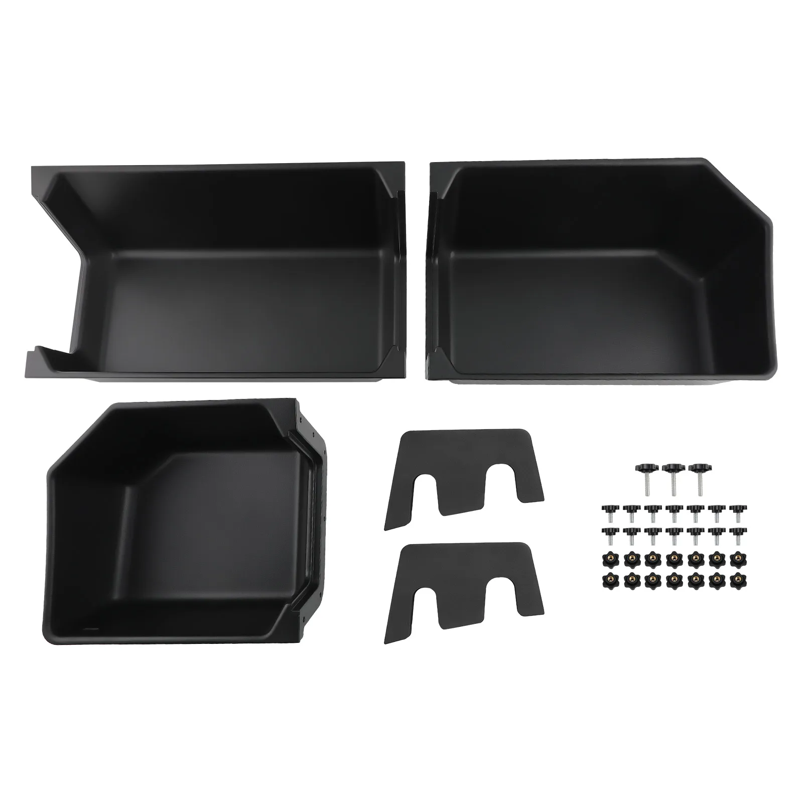 remium  Plastic Under Seat Storage Organizer Hidden Box  for Ford F150  & Super Duty Crew Cab 2015 - 2023 Organizer Accessories