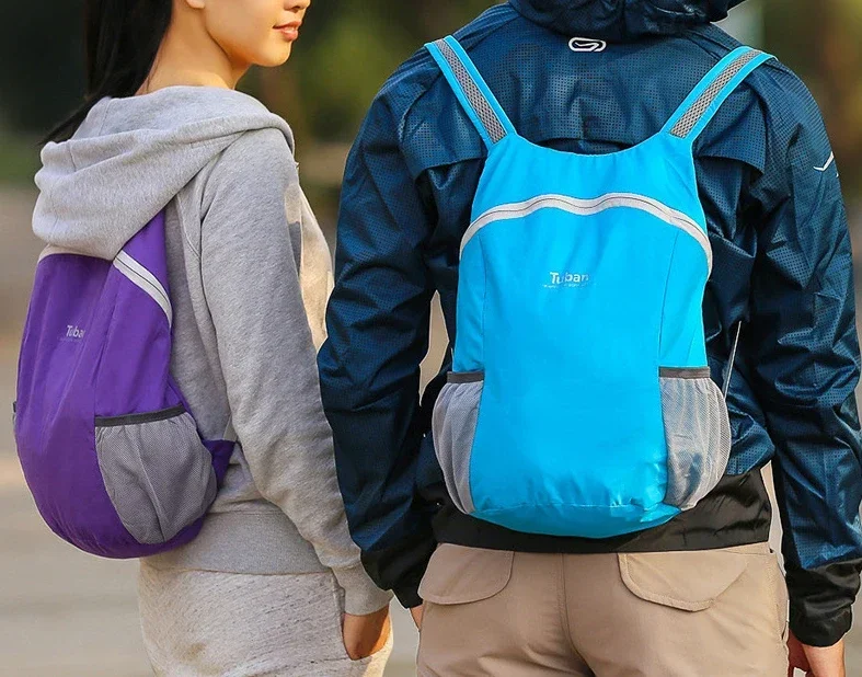 18l leichter faltbarer Nylon rucksack wasserdichter Rucksack Falt tasche tragbare Reisetasche für Männer und Frauen 2024