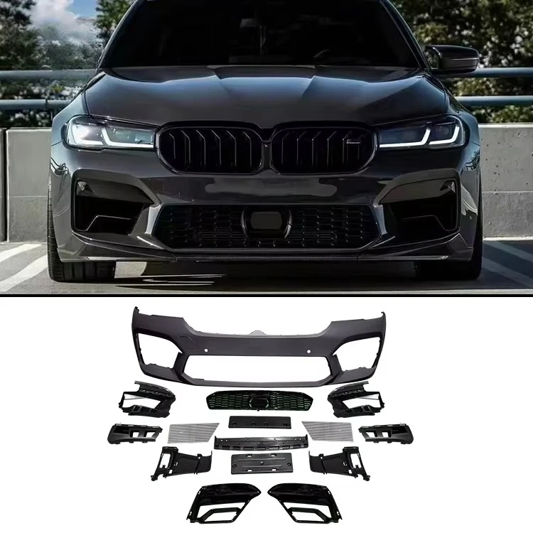 

Для BMW G30 обновленный старый до нового G30 LCI M5 стильный комплект кузова передний автомобильный бампер с решеткой