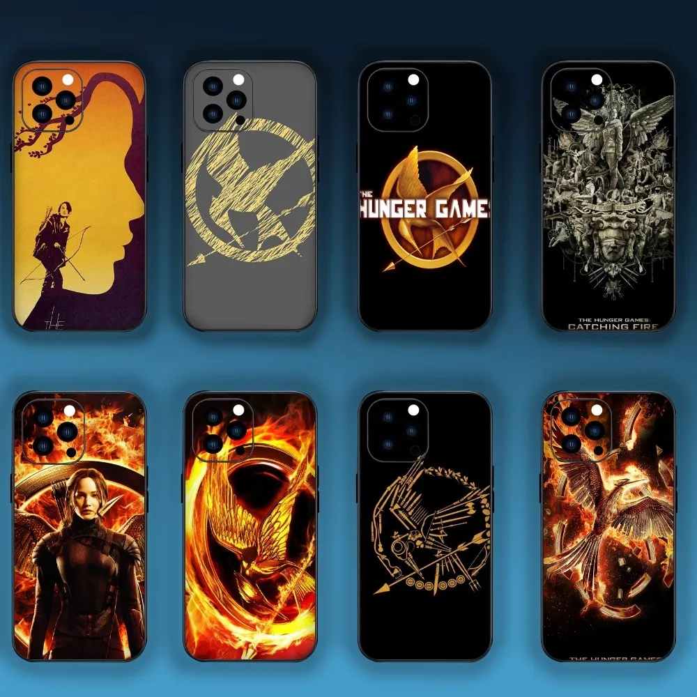 Movie The Hunger G-Games Phone Case For iPhone Mini 11 12 13 Plus Pro Max 14 15 XR XS Black Shell