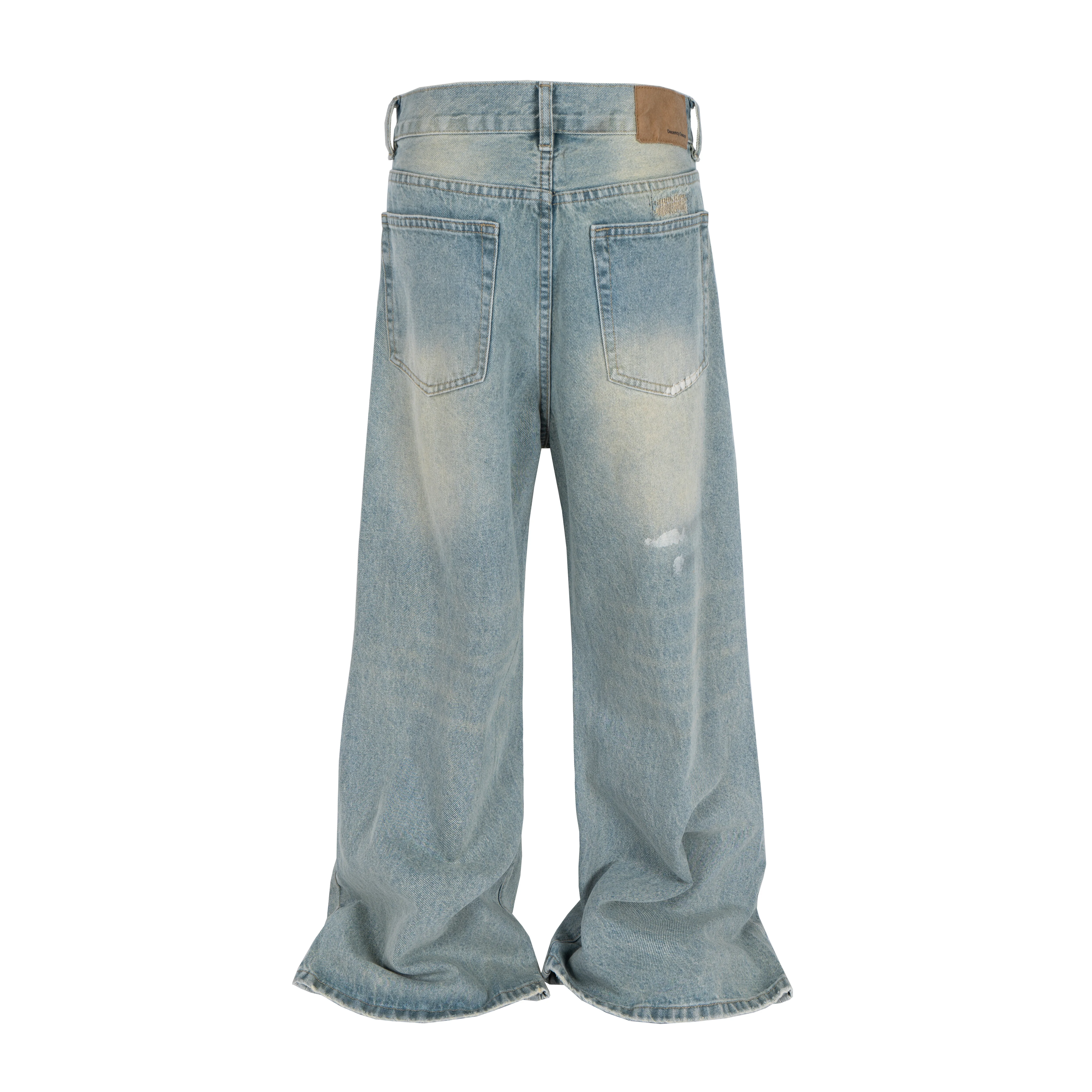 Men’s Jeans Denim Cotton Men Baggy Gradient Flared Casual Pants Autumn Y2k Designer Luxury Long Trousers