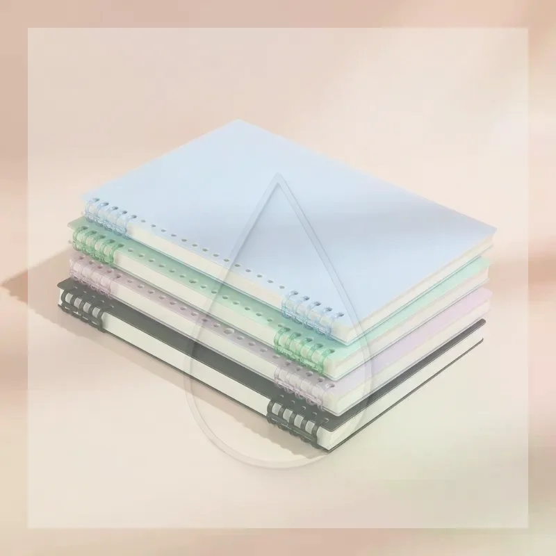 Morandi Color A5 Loose-Leaf Notebook Set with Sticker Dividers for School Office Journal Stationery Gift