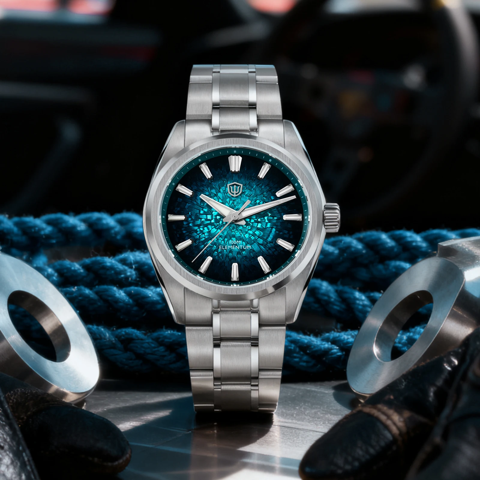 Watchdives WD0003C 38mm Men Watch VH31 Sweep Seconds Quartz