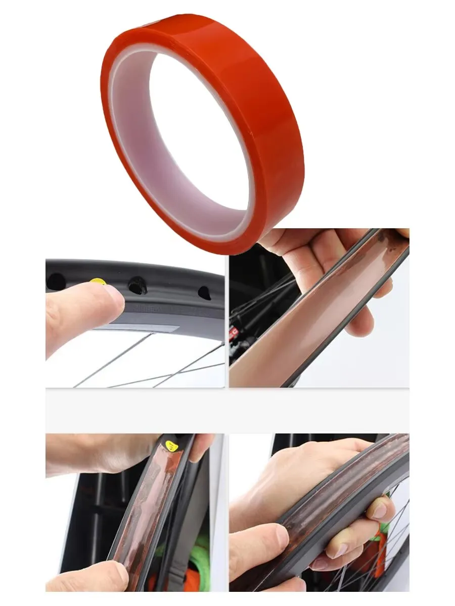 1/2pcs Double-Sided Tubular Rim Tape for Tubeless Bicycle Repair Essential Cycling Maintenance Tool