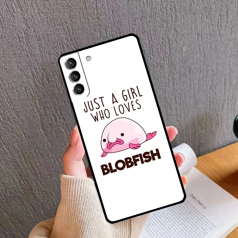 Cartoon Blobfish Soft Case For Samsung Galaxy S20 FE S21 S22 S23 Ultra Note 20 S8 S9 S10 Note 10 Plus Coque