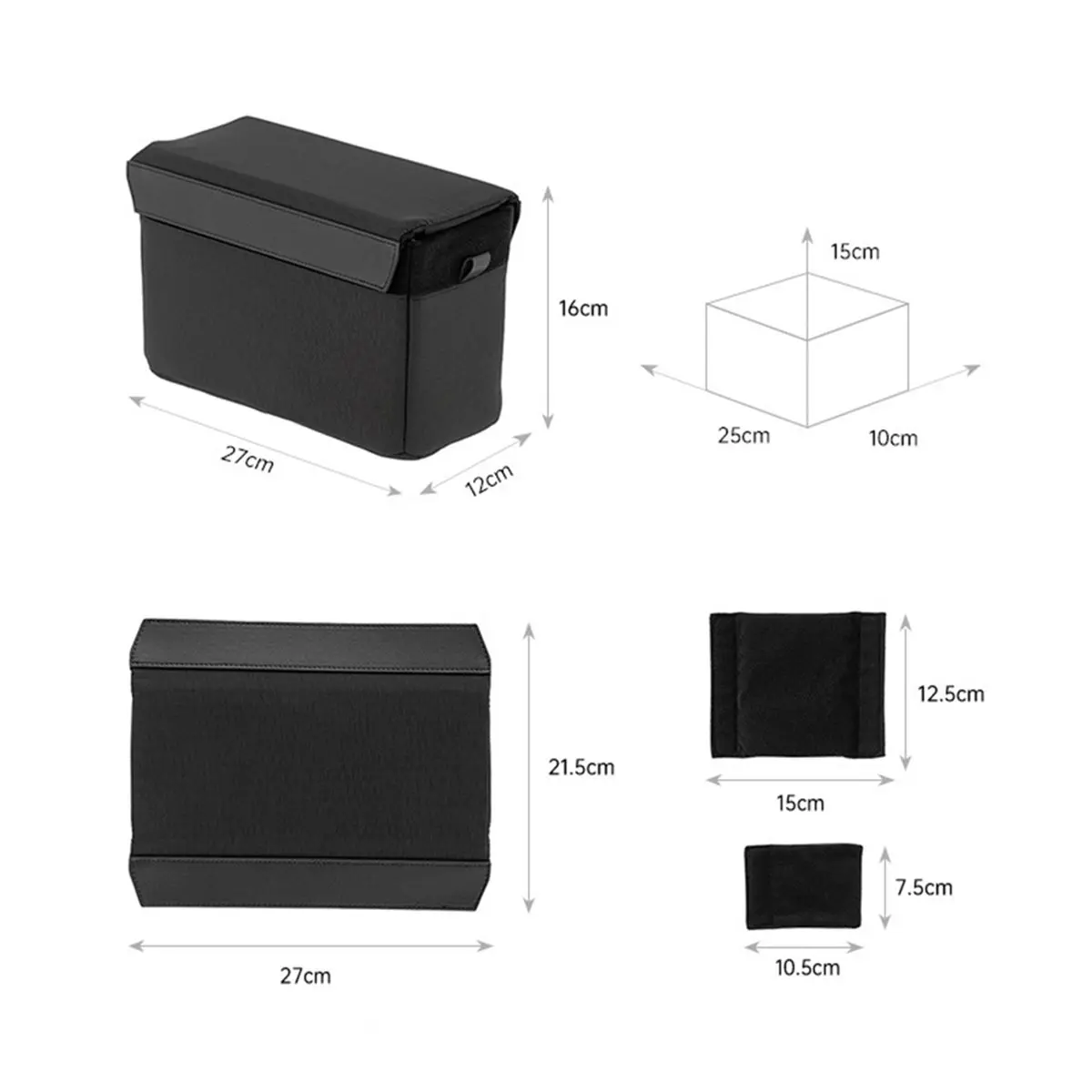 D1 Cube for Digital Camera Lens Inner Bag Drop-Proof Protective Case for Camera Storage Pouch Insert Organizer