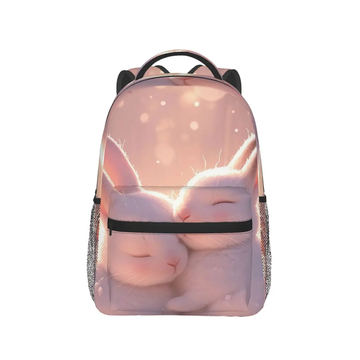 

Cute Rabbit Pattern Backpack Hot Sale Daypack Large Capacity Boys Girls BookBag School Bag Shoulder Bags for Men Women