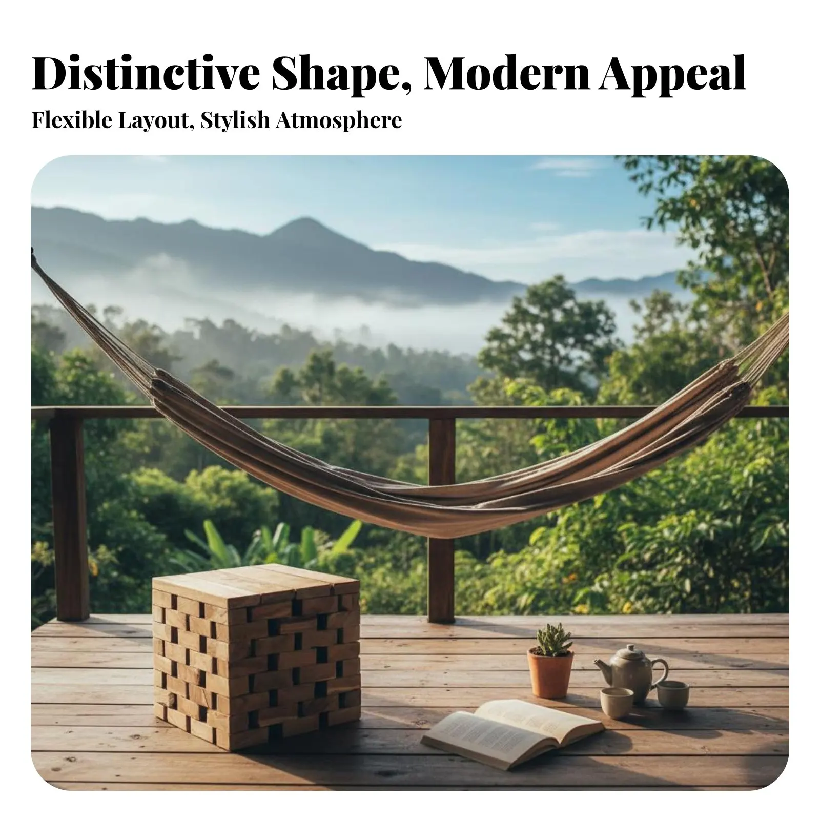 

cumulusShaped End Table Weather Resistant Exteriordoor Furnishing Irregular Shape Modern Design for Residents, Patio, Balcony
