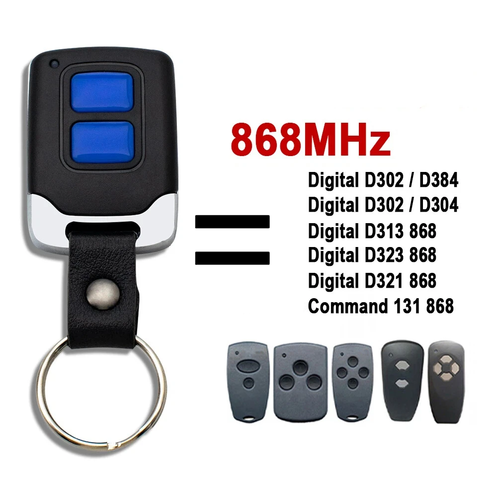 

Garage Gate Remote Control 868MHz For Digital D302 D304 D313 D321 D382 868.3mhz Door Opener Transmitter Duplicator