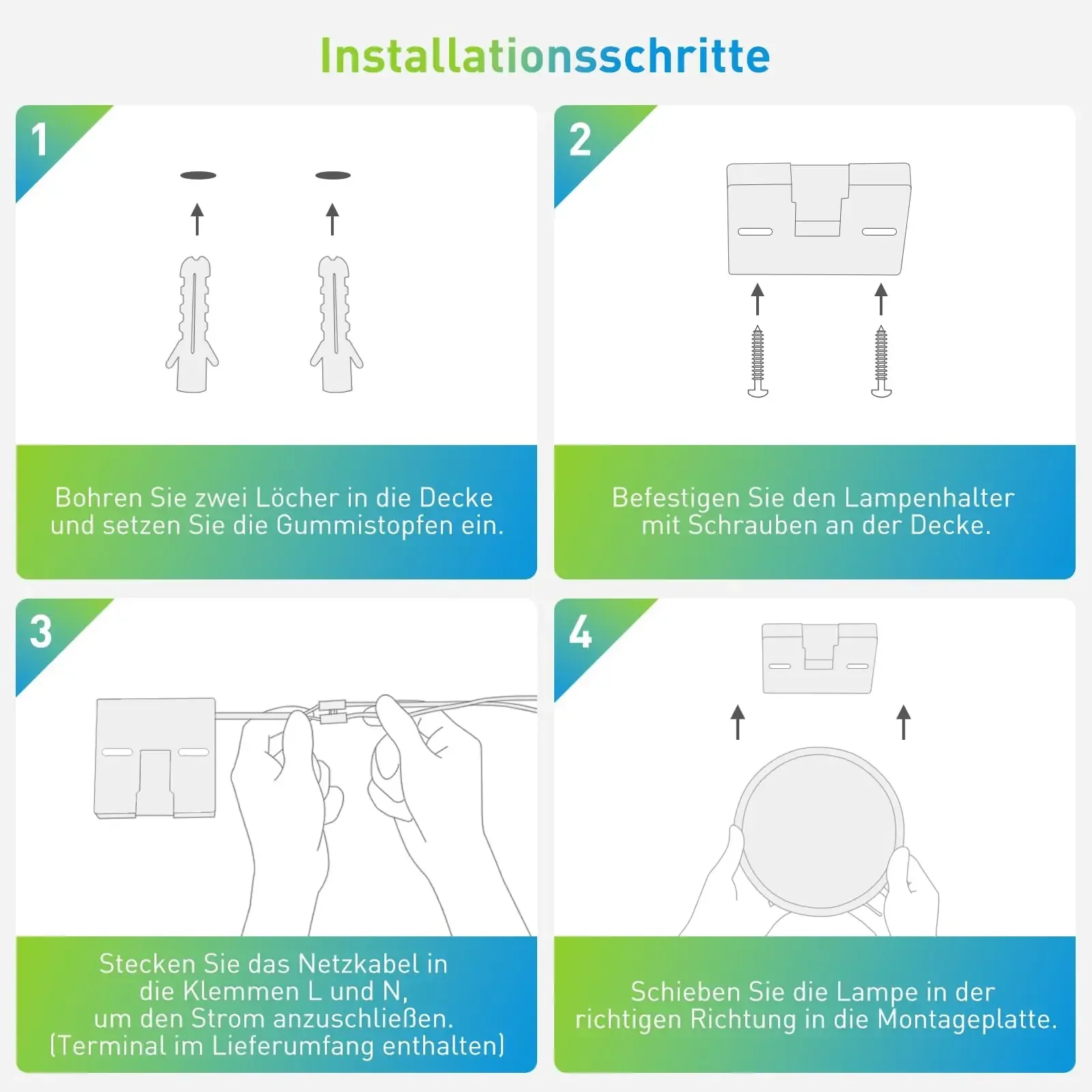 Iralan-Eenvoudige Ronde Plafondlamp, Moderne Schotel, Eenvoudig Te Installeren, Decoratie Huis Voor Woonkamer, Gang, Slaapkamer